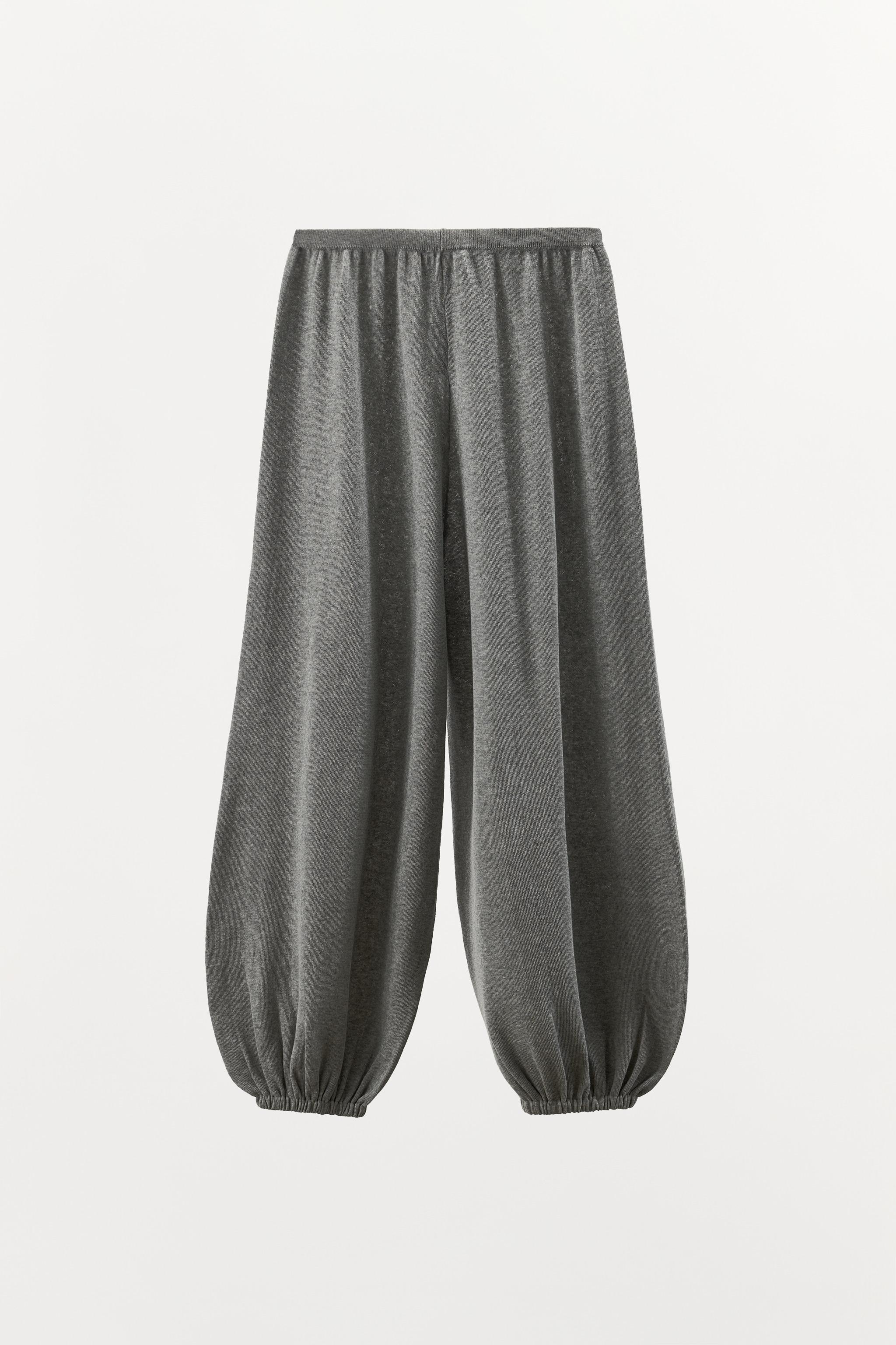 COTTON BLEND KNIT BLOOMER PANTS